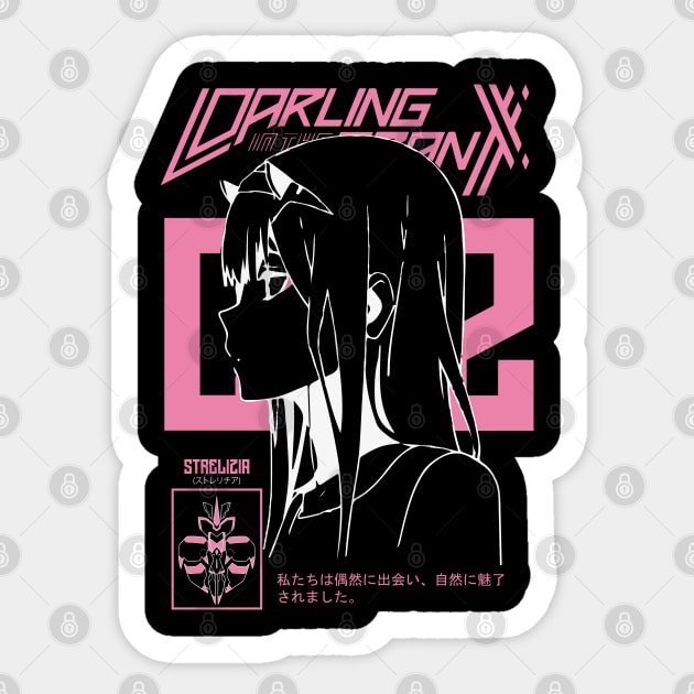 ZERO TWO - Darling (exclusive design) Sticker by Kurage